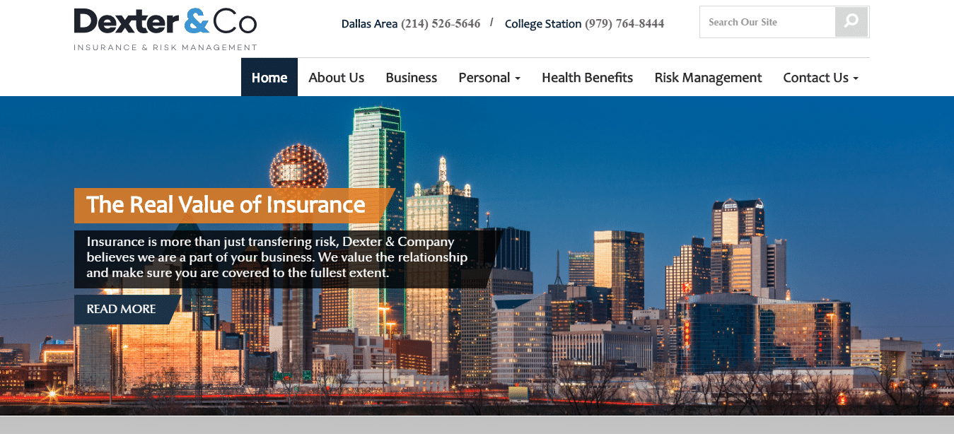 Screenshot-DexterInsurance.com Dexter Insurance