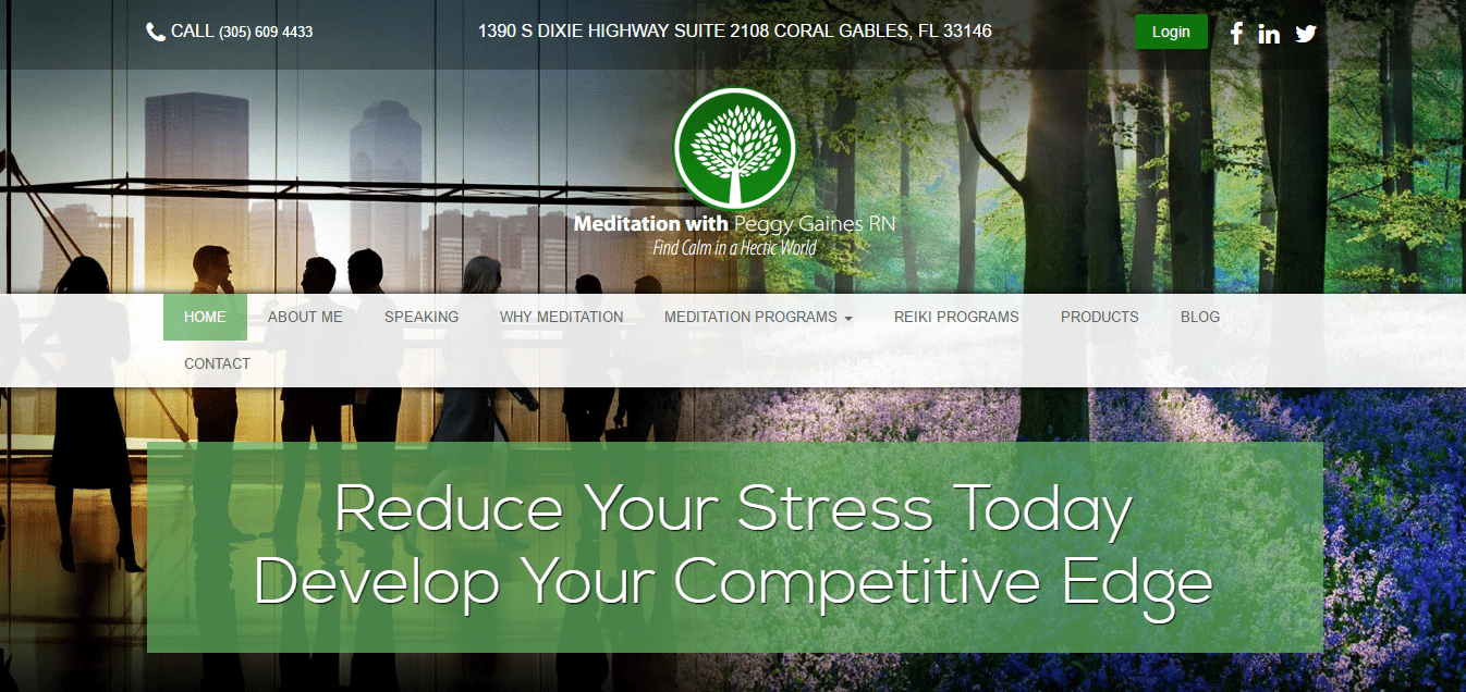Screenshot-meditationwithpeggygaines.com Meditation With Peggy Gaines