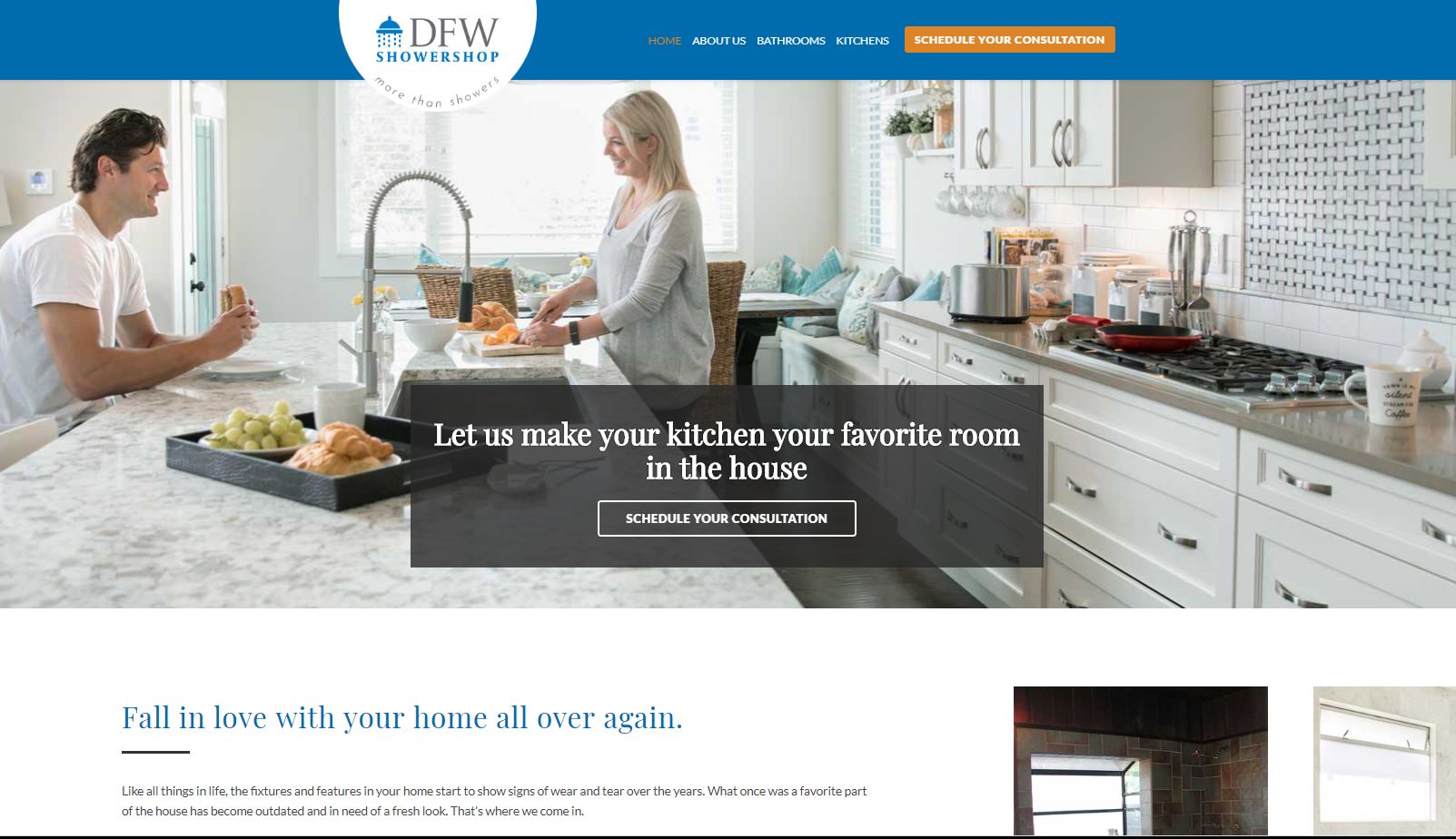 dfwss DFW Shower Shop Entices New Customers with their Redesigned Website