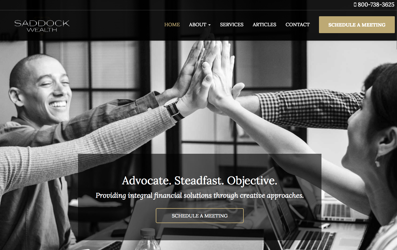 saddockwealth.com Recent Work How We Provide Saddock Wealth with Amazing Blogs For Both of their Brands