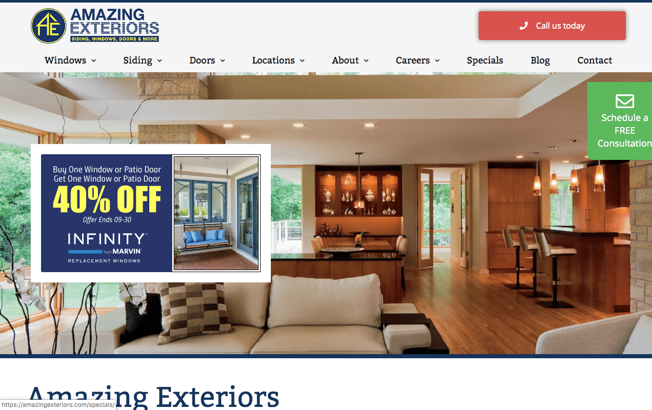 amazingexteriors.com recent work How We Improved Amazing Exteriors Reputation with a Website Update