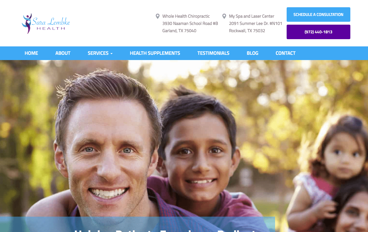 saralembkehealth.com-recent-work How Sara Lembke Health Improved Her Online Reputation With a Website Update