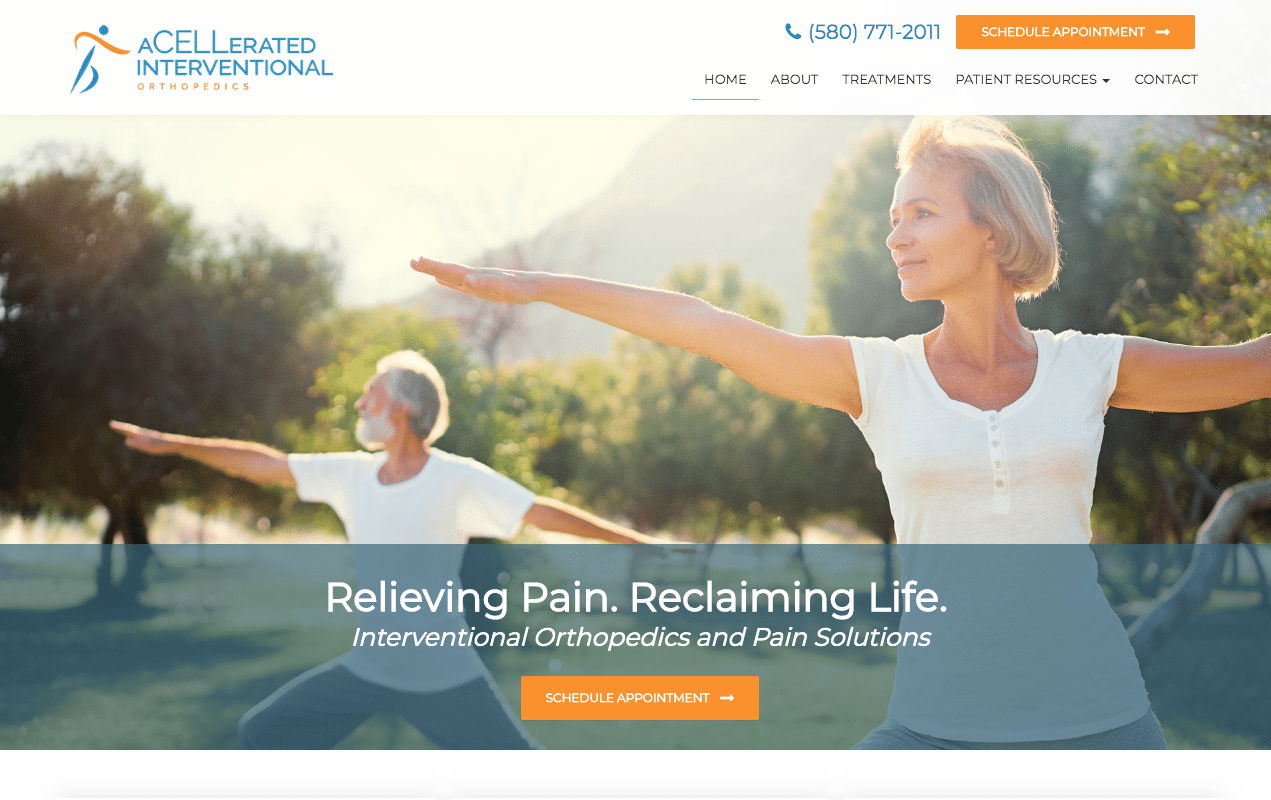 www.acellortho.com recent work How ACellerated Interventional Orthopedics Combined 3 Brands Into 1