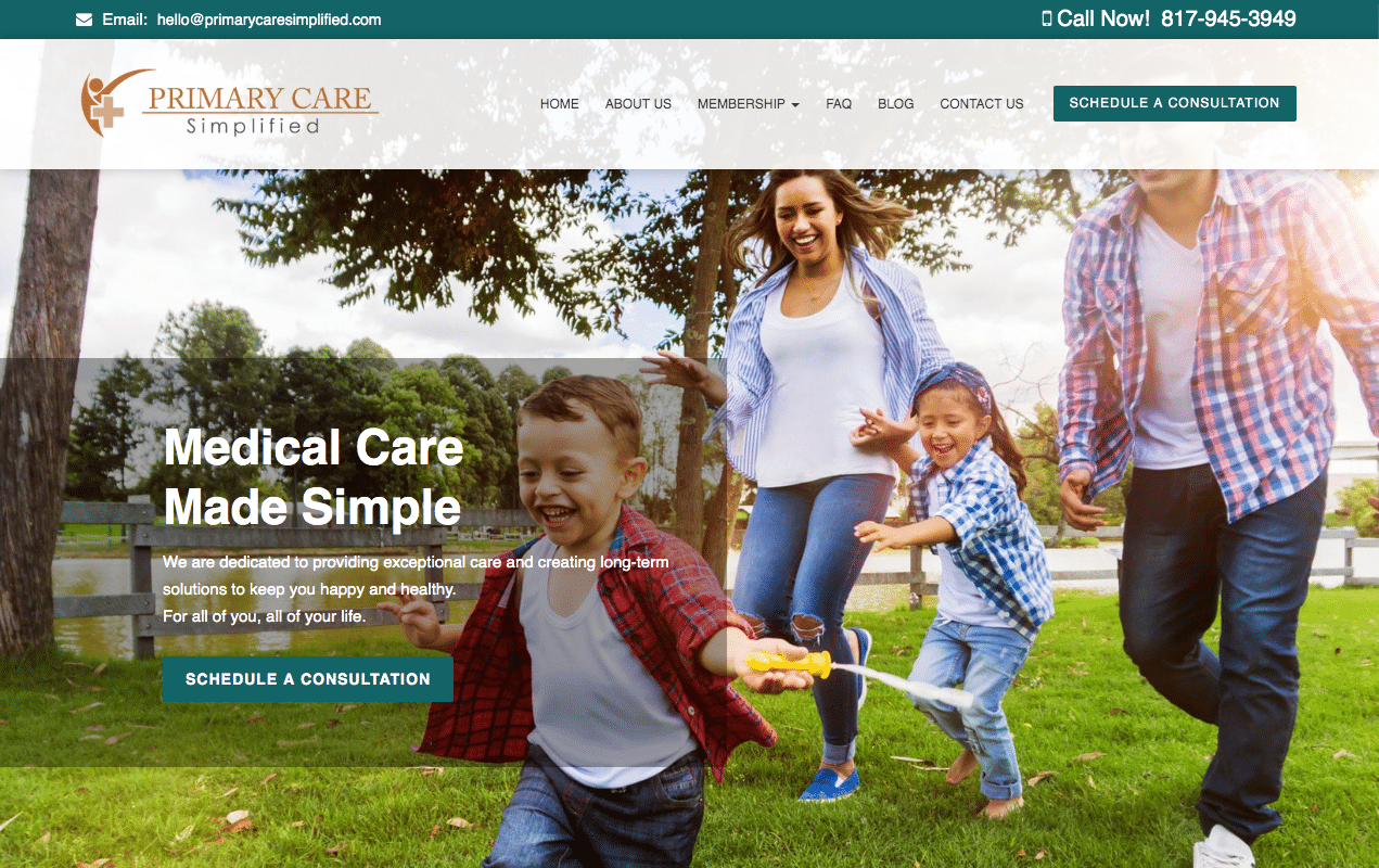 www.primarycaresimplified.com recent work Primary Care Simplified Improved Their Brand with a Website Makeover