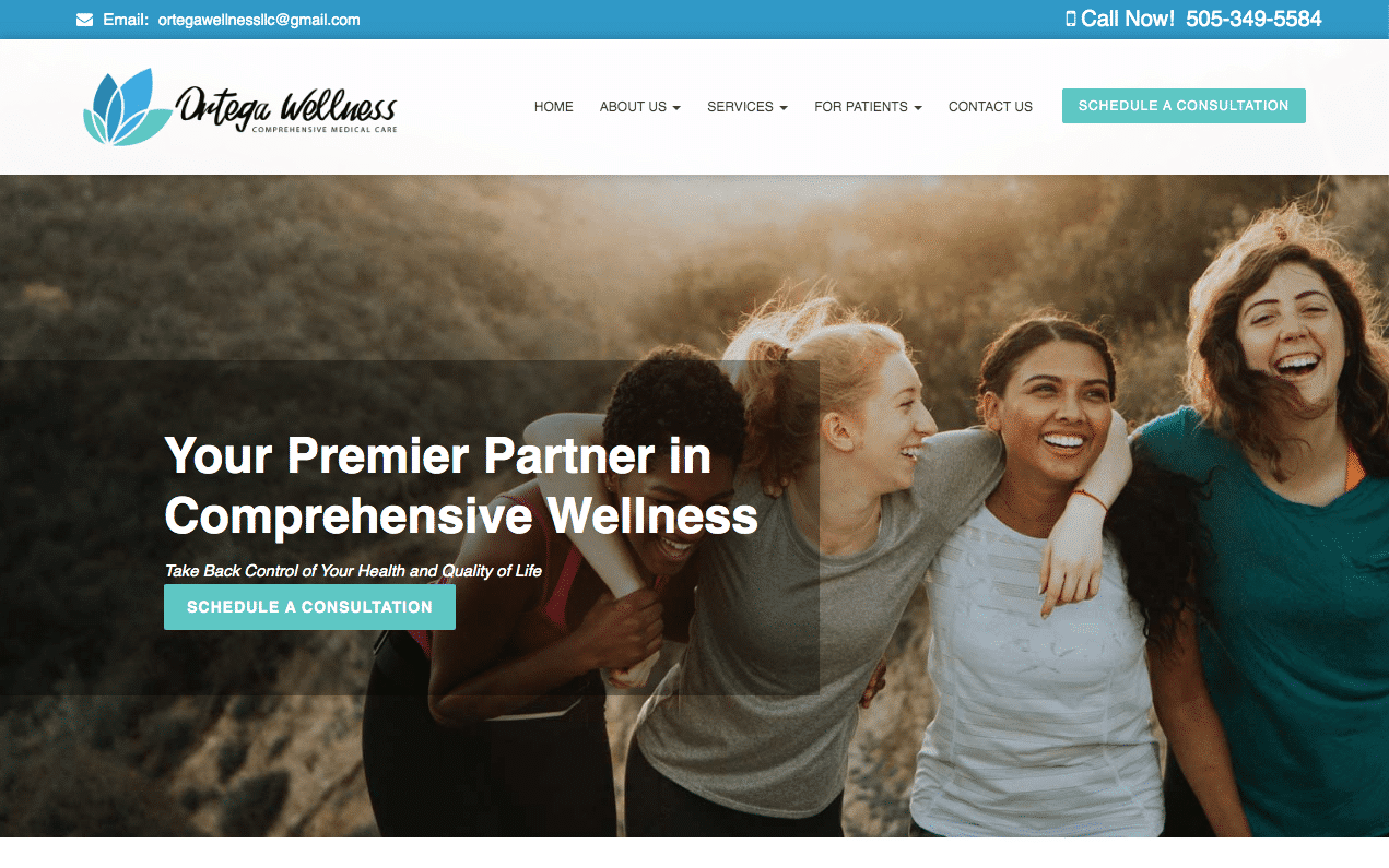 ortegawellness.com-recent-work Ortega Wellness Attracts Targeted Patients with Their Updated Website