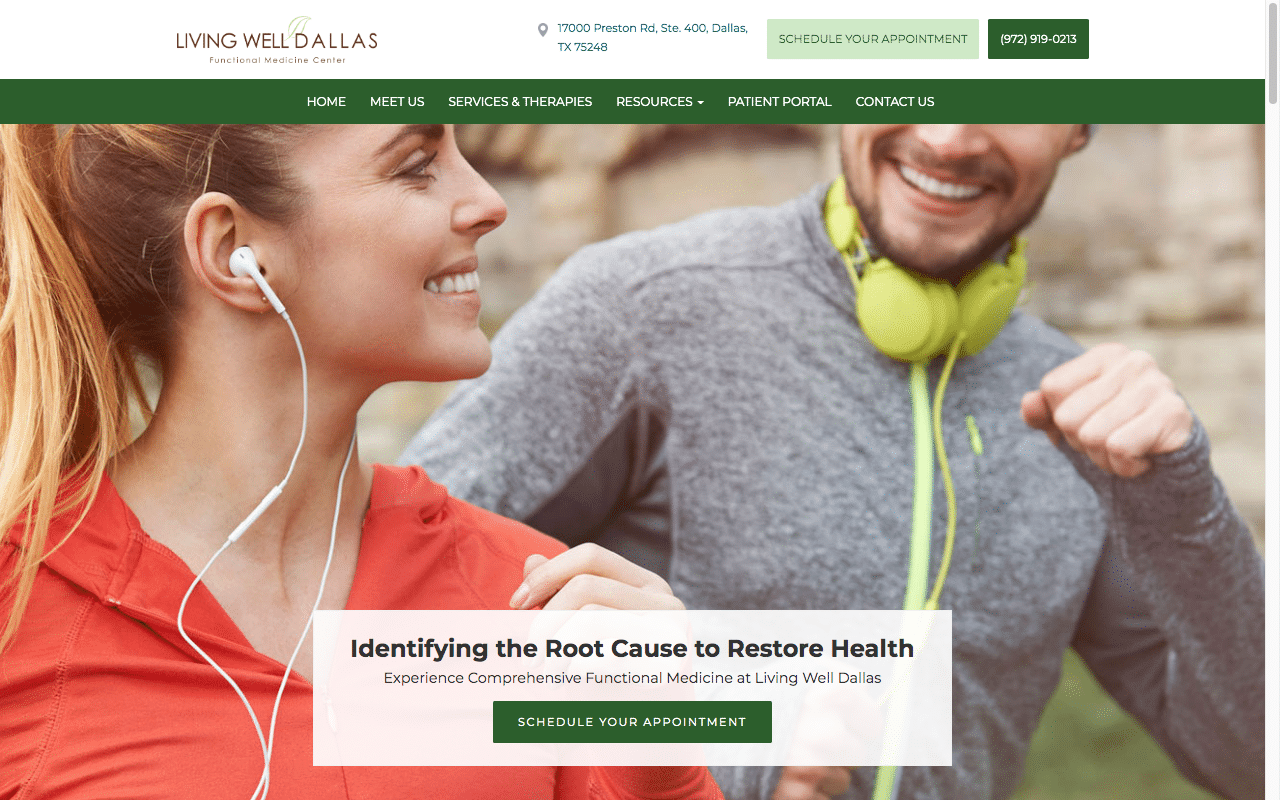 livingwelldallas.com recent work Website Makeover: Just What the Doctor Ordered for Living Well Dallas
