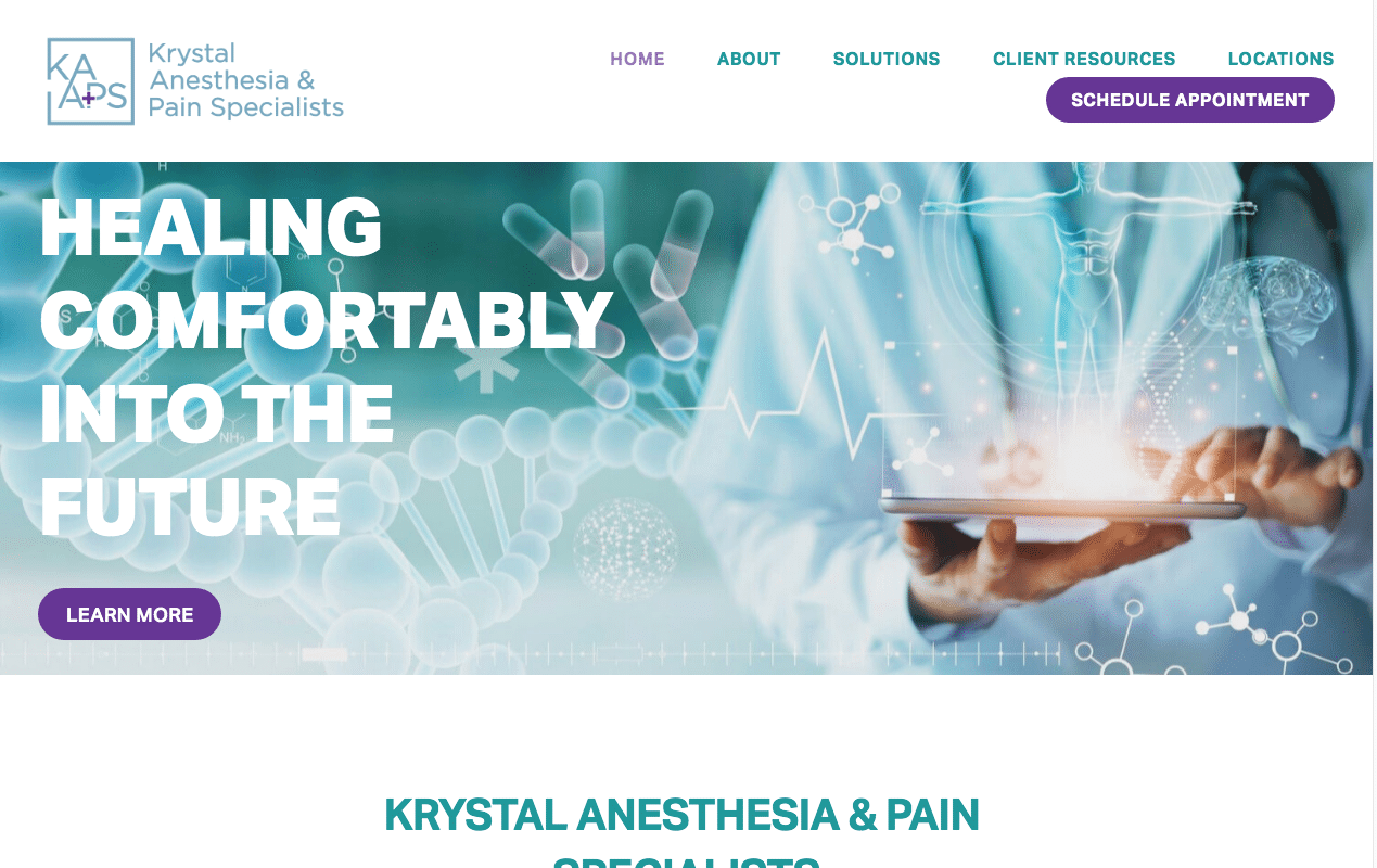 krystalanesthesia.com recent work How Krystal Anesthesia is Attracting More Leads with Nurture Marketing