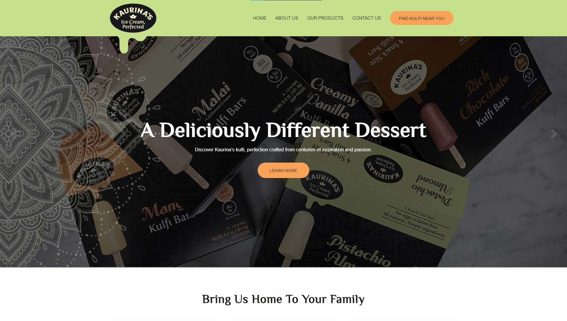 kaurinas.com recent works How Kaurina Sells More Kulfi & Ice Cream With Their New Website