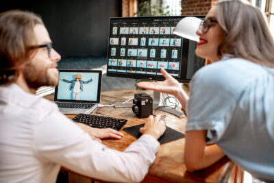 video marketing, making edits on a video for marketing campaign