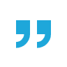 Quotation Mark - lt blue quotation mark icon
